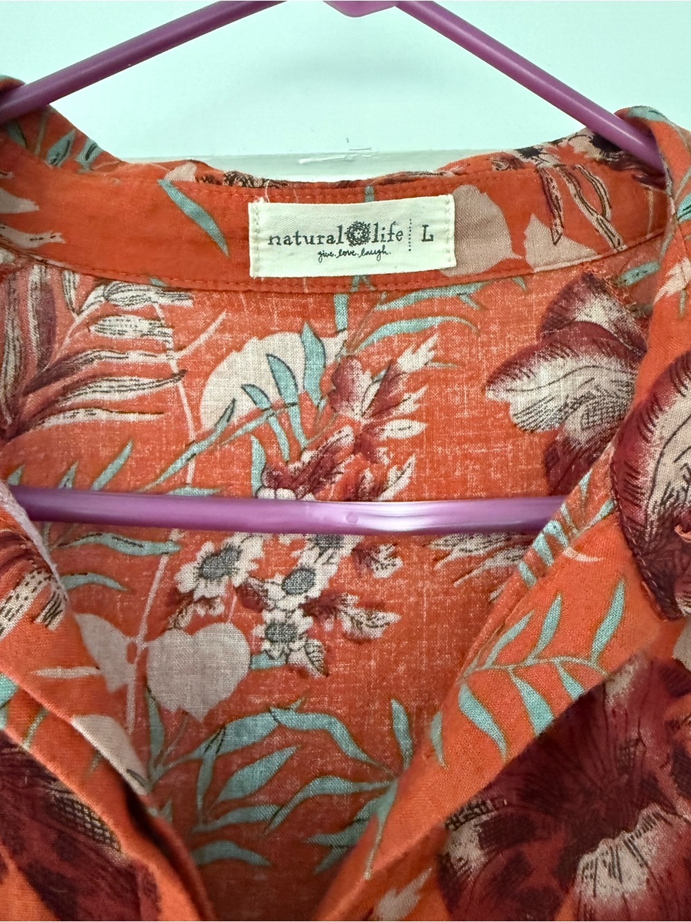 Natural Life | Floral Tiered Maxi Dress Size L - Picture 4 of 9